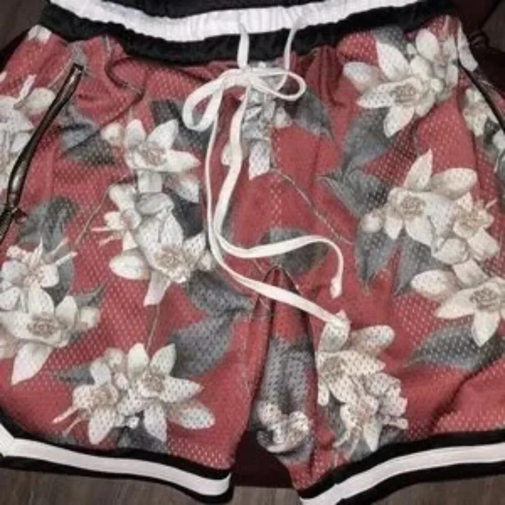 NEW Crysp x Jordan (fog jungle style) drop crotch extra long drawstring floral!